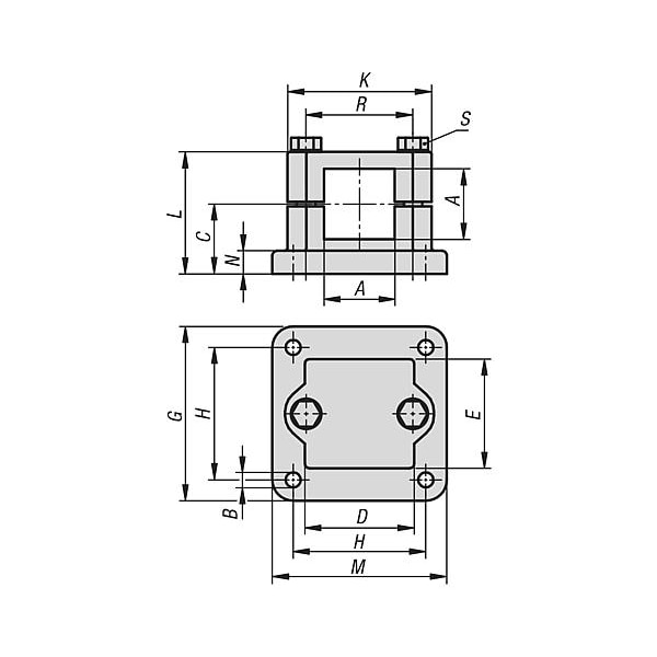 Tube Clamps Flange Aluminum